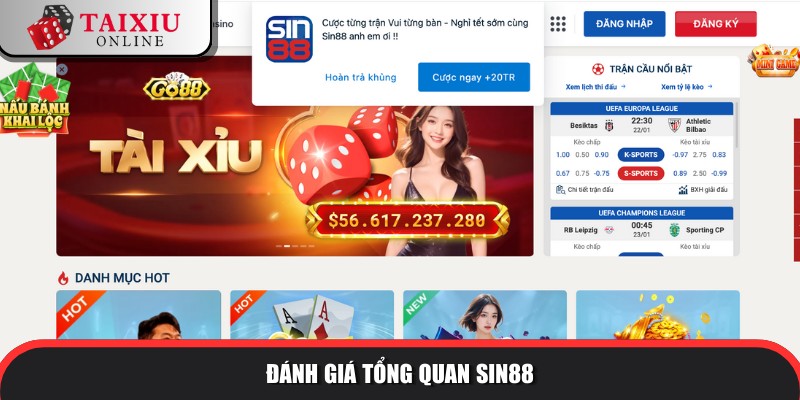 Thiên đường tài xỉu SIN88