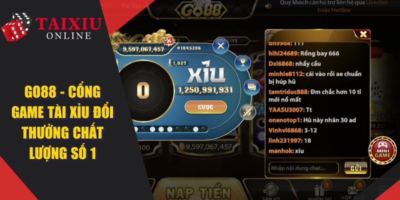 go88 cong game tai xiu online uy tin 1524 GO88 - Cổng Game Tài Xỉu Đổi Thưởng Chất Lượng Số 1 Việt Nam