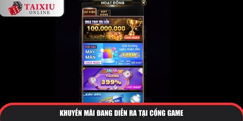 Khuyến mãi hấp dẫn dành cho mọi thành viên tại cổng game